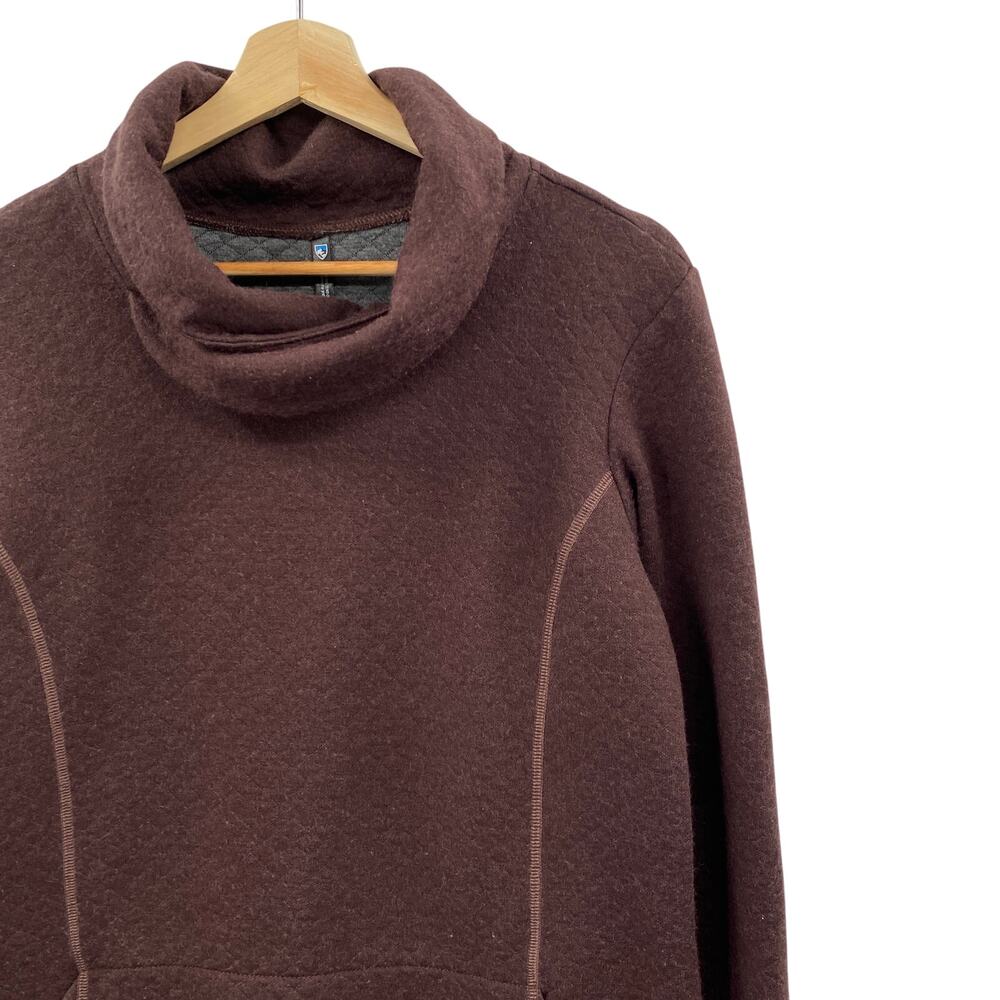 Kuhl merino wool turtleneck quilted pullover